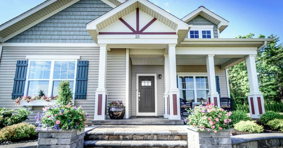 exterior of the front of a house