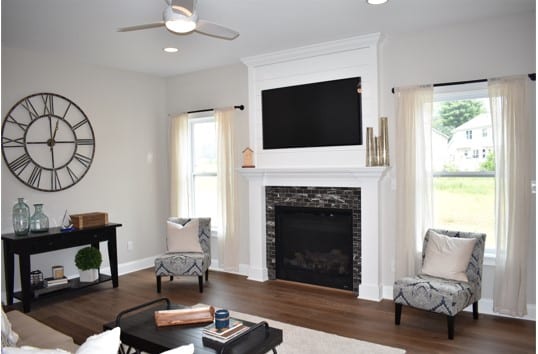 Fireplace and Mantle at Windsor Oaks