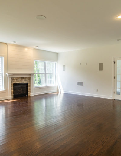 great room with fireplace