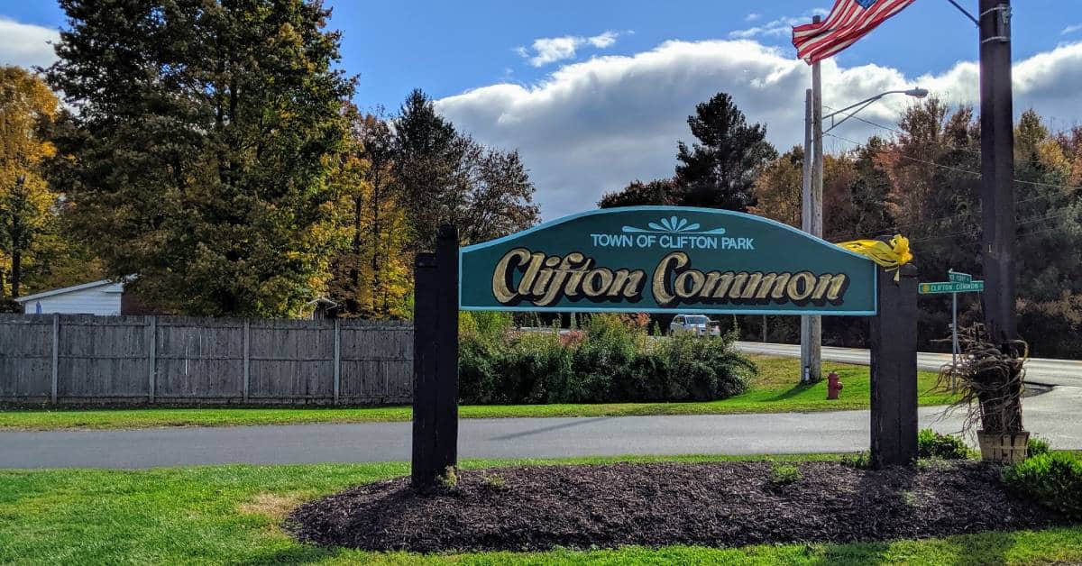 sign for clifton common