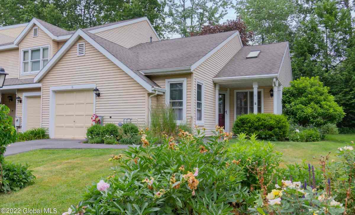 front of a large house