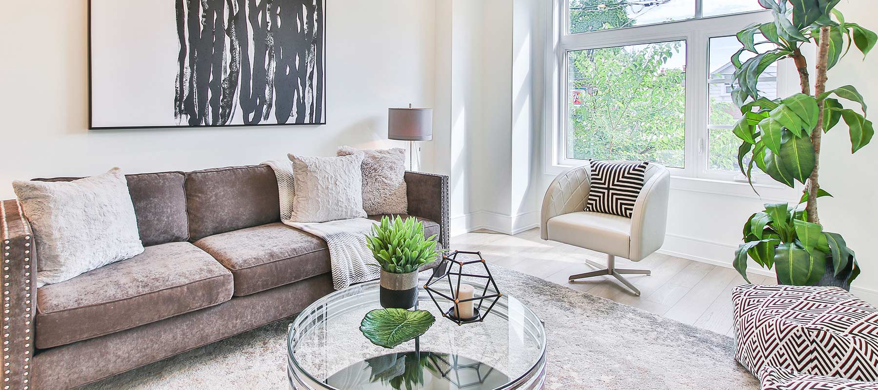 velvet-sofa living room with a velvet sofa