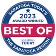 Award badge for best of Saratoga Region