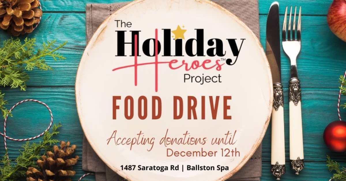 promo image for a holiday food drive